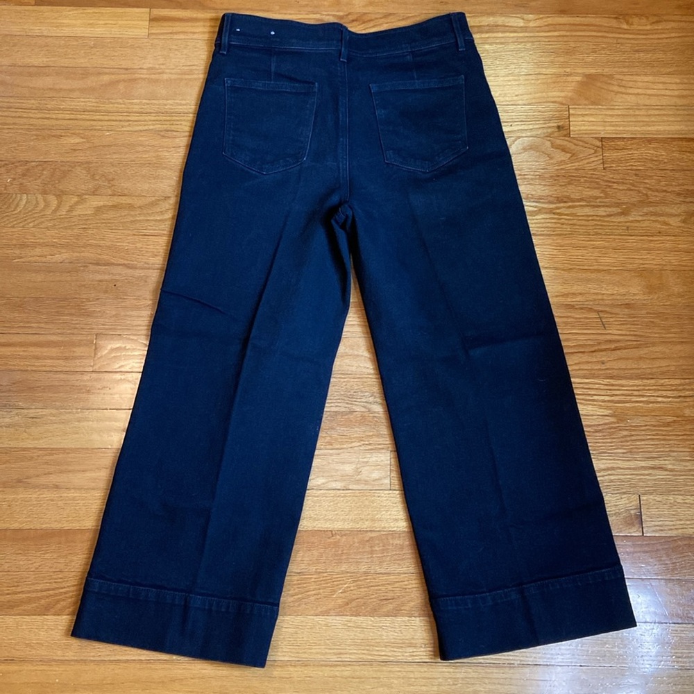 Ann Taylor Wide Crop Black Jeans. Size 12 - Picture 6 of 15